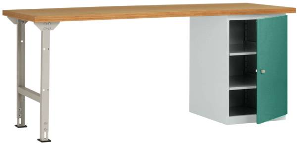 Manuflex WC5122.0001 Arbetsbänksystem Grå, Grön