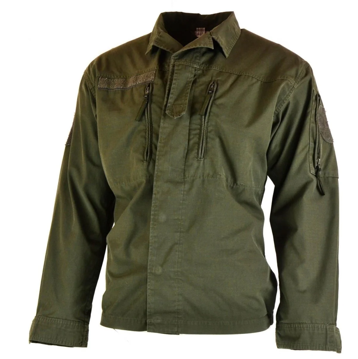 Original Österrikisk BH -armé Combat Shirt Jacket Ripstop Military Olive Drab