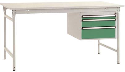 Manuflex BB5261.6011 Arbetsbordmöbel Resedagrön (RAL 6011)