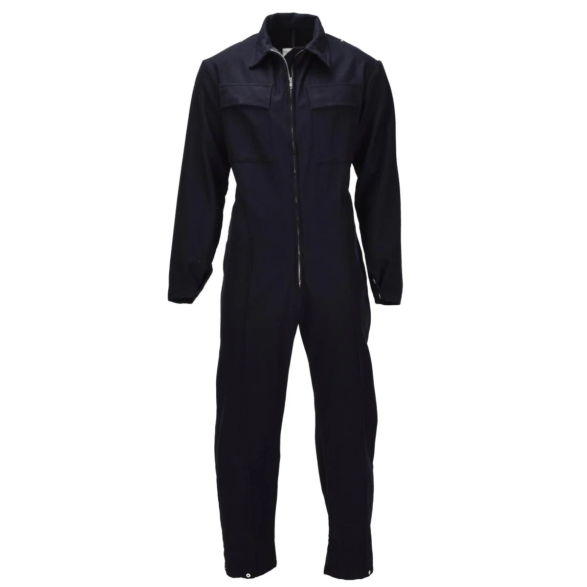 Original brittisk militärpolis ulloverall Zip Front Service Uniform Svart
