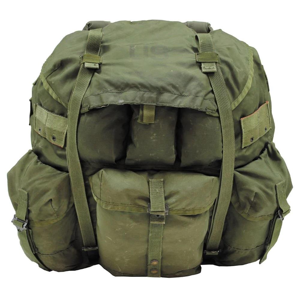 Äkta amerikansk vintage militär ryggsäck Alice Type Waterproof 50L Camping Daypack
