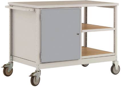 Manuflex LW1003.9006 Mobil arbetsbänk Aluminiumsilver