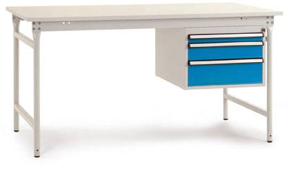 Manuflex BB5267.9006 Arbetsbordmöbel Aluminiumsilver