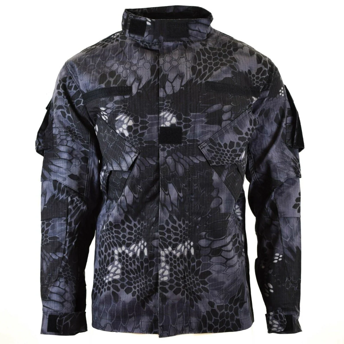 Brand Army Military Style Combat Jacket Mission Snake Black Camouflage Uniform