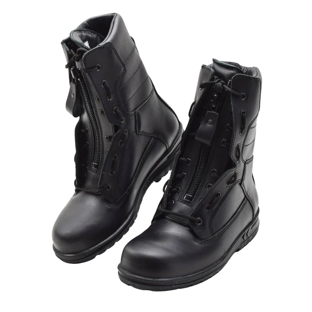 Original holländska Military Air Force Pilot Boots Äkta Läder Tactical Black