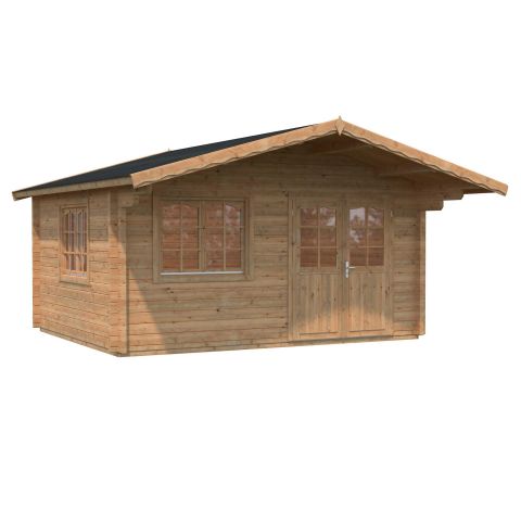 Palmako Helena Stuga 16,2 m²/inv. 15,1 m², brun impregnerad