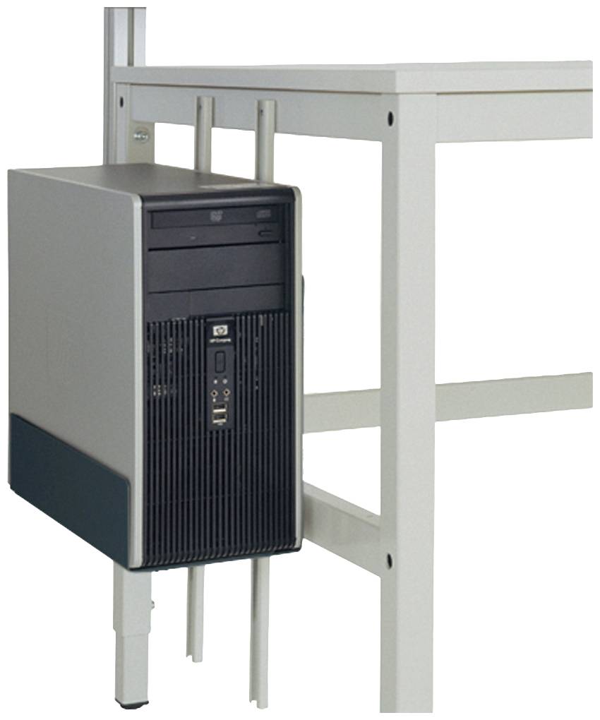 Manuflex ZB3607.7016 CPU-hållare i antracit RAL 7016, BxDxH = 180-250 x 450 x 290 mm