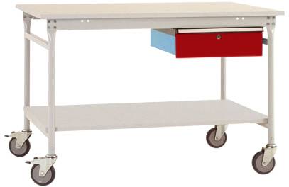 Manuflex BB5331.3003 Arbetsbordmöbel Rubinröd