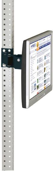 Manuflex ZB3630.7016 Monitorhållare för UNIVERSAL och PROFFS med 80 mm dubbellänk, VESA-adapter 100 mm, i antracit RAL 7