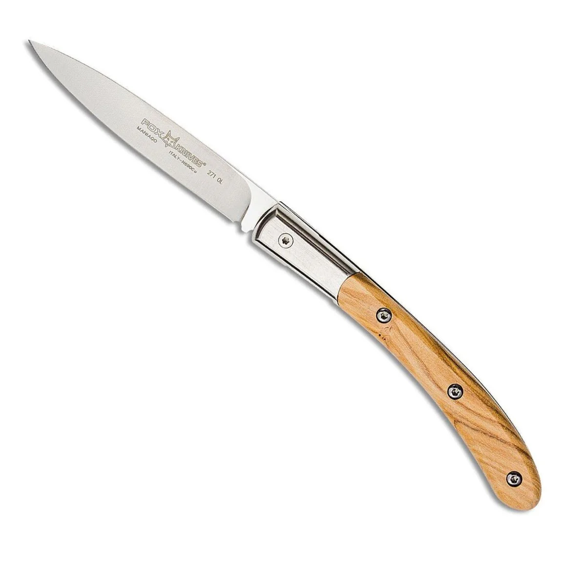 Fox Knives Brand Italy Elite fällkniv rostfritt stål N690CO Olivträ