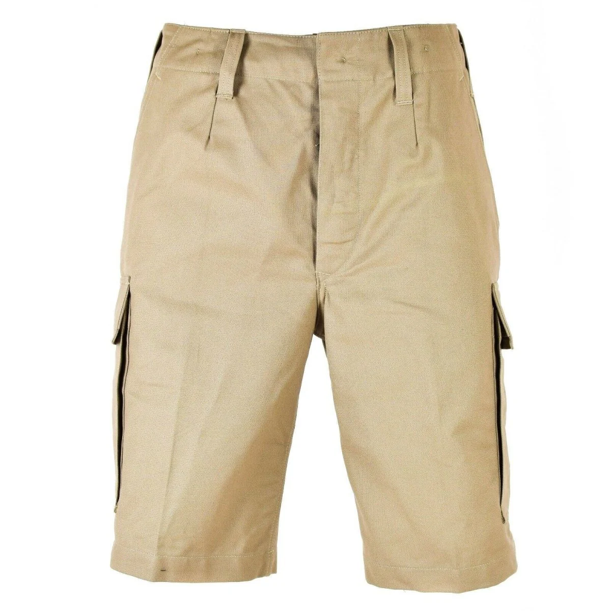 Äkta tyska arméfrågor Molskin Shorts Hållbar last Summer Khaki Beige New