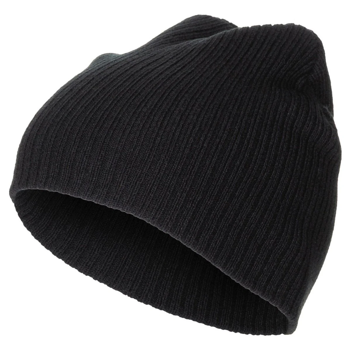 Fox Outdoor Stickad Mössa Extra Kort One Size Two Layer Acrylic Black