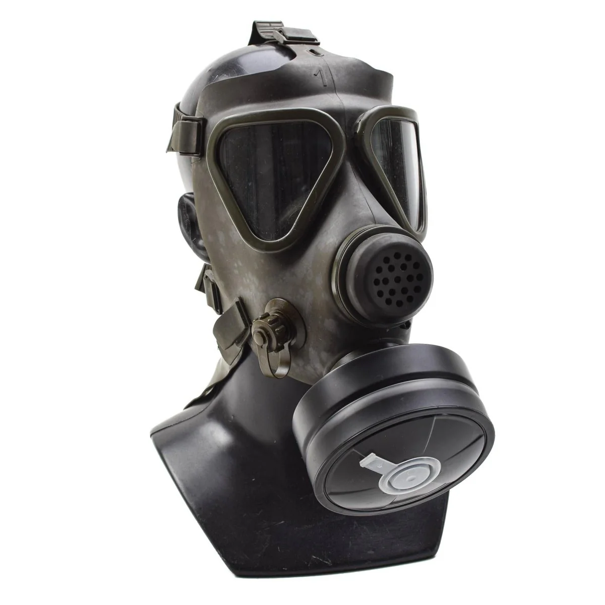 Original österrikisk militär Drager Gasmask Set Military Collectible Olive