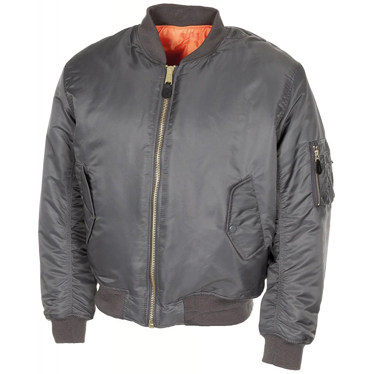 U.S. Army Style Jacket MA1 Air Forces Troops Bomber Urban Grey Windproof Puffer
