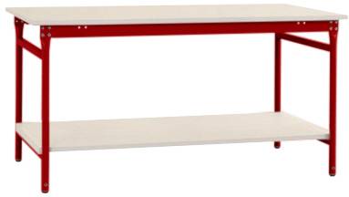 Manuflex TP5211.3003 Arbetsbordmöbel Rubinröd