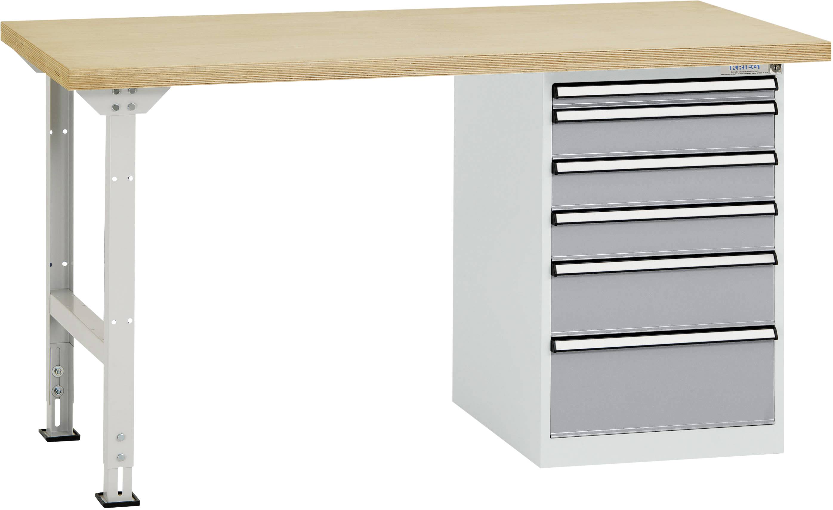 Manuflex TP5088.9006 Arbetsbänksystem Aluminiumsilver