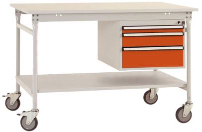 Manuflex BB5361.2001 Arbetsbordmöbel Rödorange (RAL 2001)