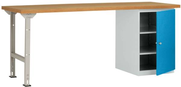 Manuflex WC5123.5012 Arbetsbänksystem Ljusblå (RAL 5012)
