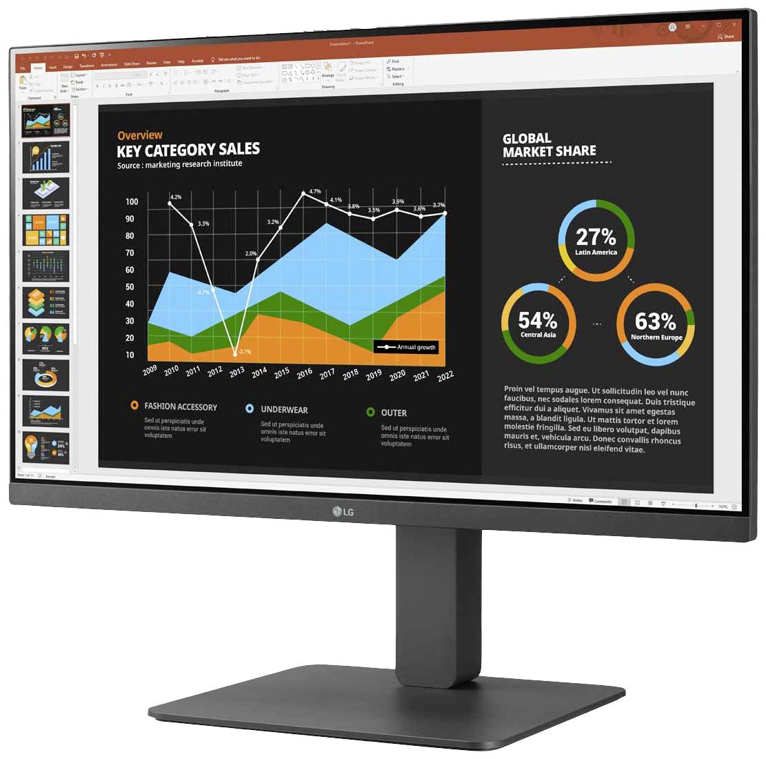 LG Electronics 24BR650B-C LED-skärm EEK E (A – G) 60.5 cm (23.8 tum) 1920 x 1080 pixel 16:9 USB 3.2 Gen 1, USB-B, USB-C®