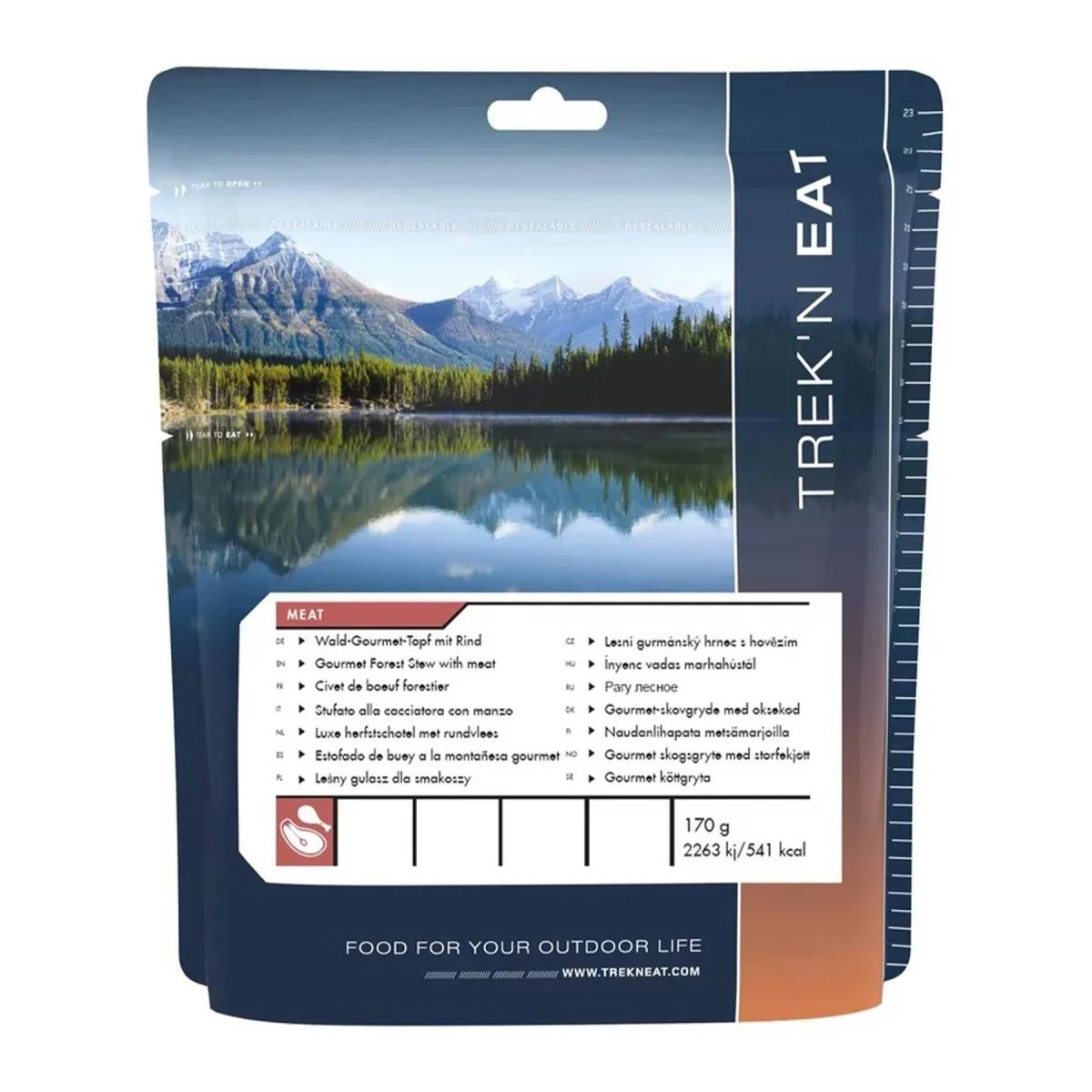 Trek’n äter huvudmåltid Gourmet Forest Dehydratiserad nödration Matcamping