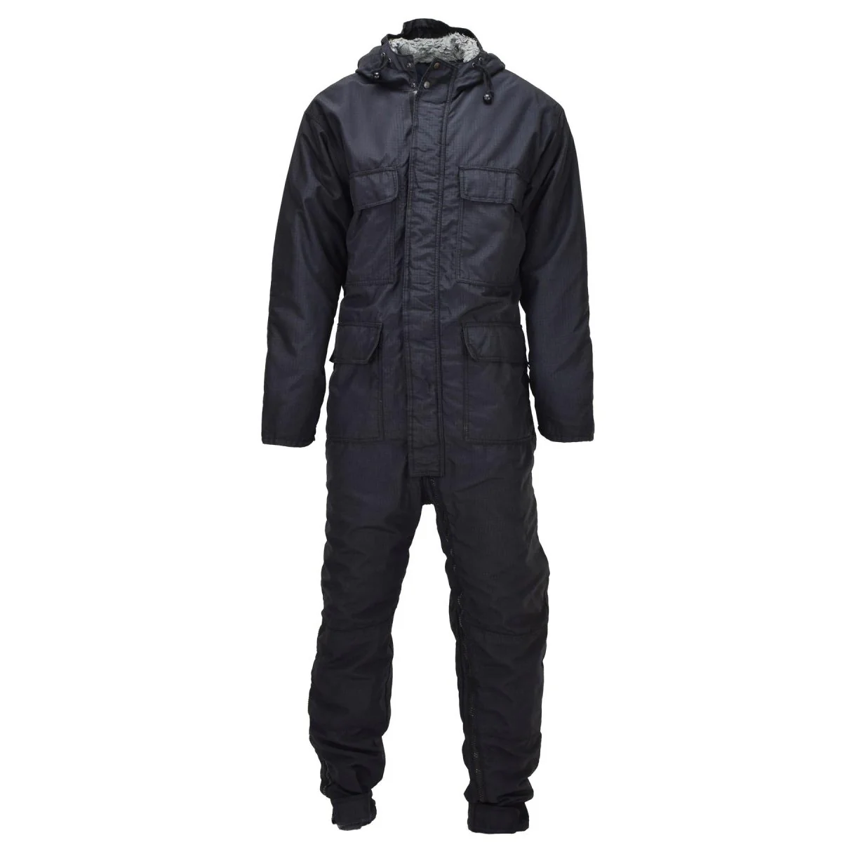 Original brittisk militärmekanikeroverall förstärkta knän RipStop Svart