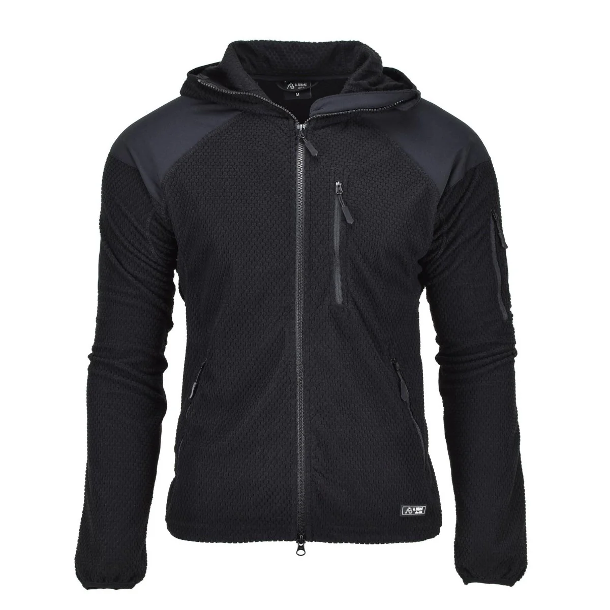 Blochl Brand Military Style Thermal Jacket Fleece Hooded Armerad Black New