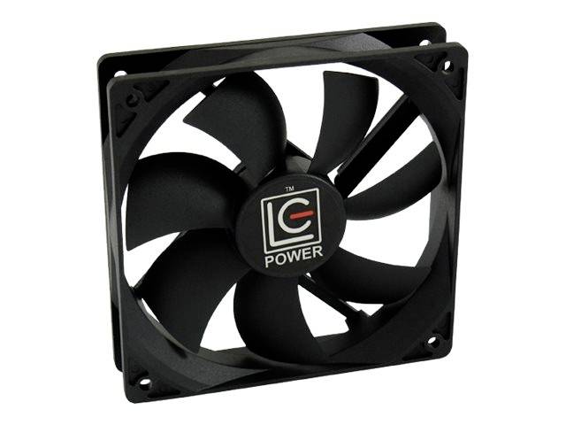 LC Power LC-CF-120 Chassi-fläkt Svart (B x H x D) 120 x 120 x 25 mm