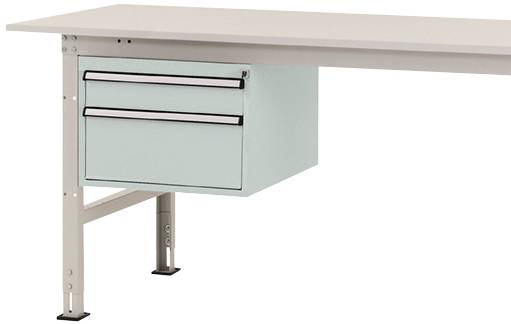 Manuflex AS0003.7035 Underinbyggnad i hölje PACKPOOL, användbar höjd 300 mm med 2 lådor. För bordsdjup 800 mm