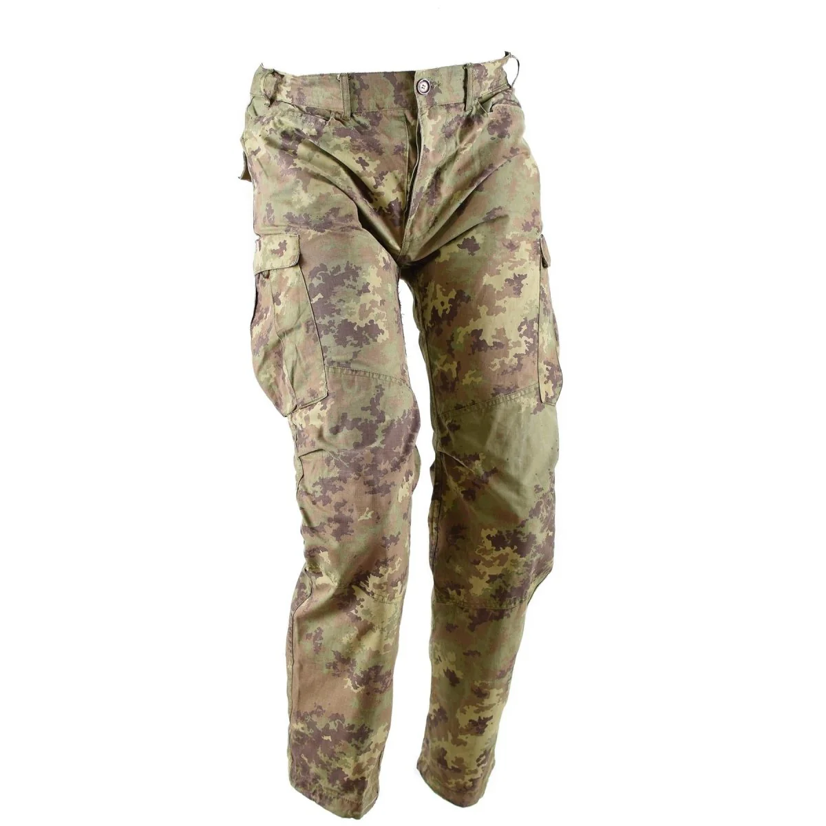 Äkta italienska armé rip stop öken vegetato camo byxor bekämpa fältbyxor