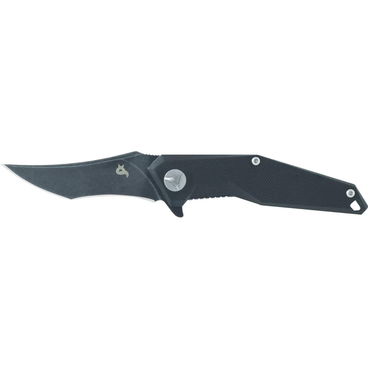 Fox Knives Märke KRAVI SHAI fällkniv stentvättad PVD-beläggning G10 handtag