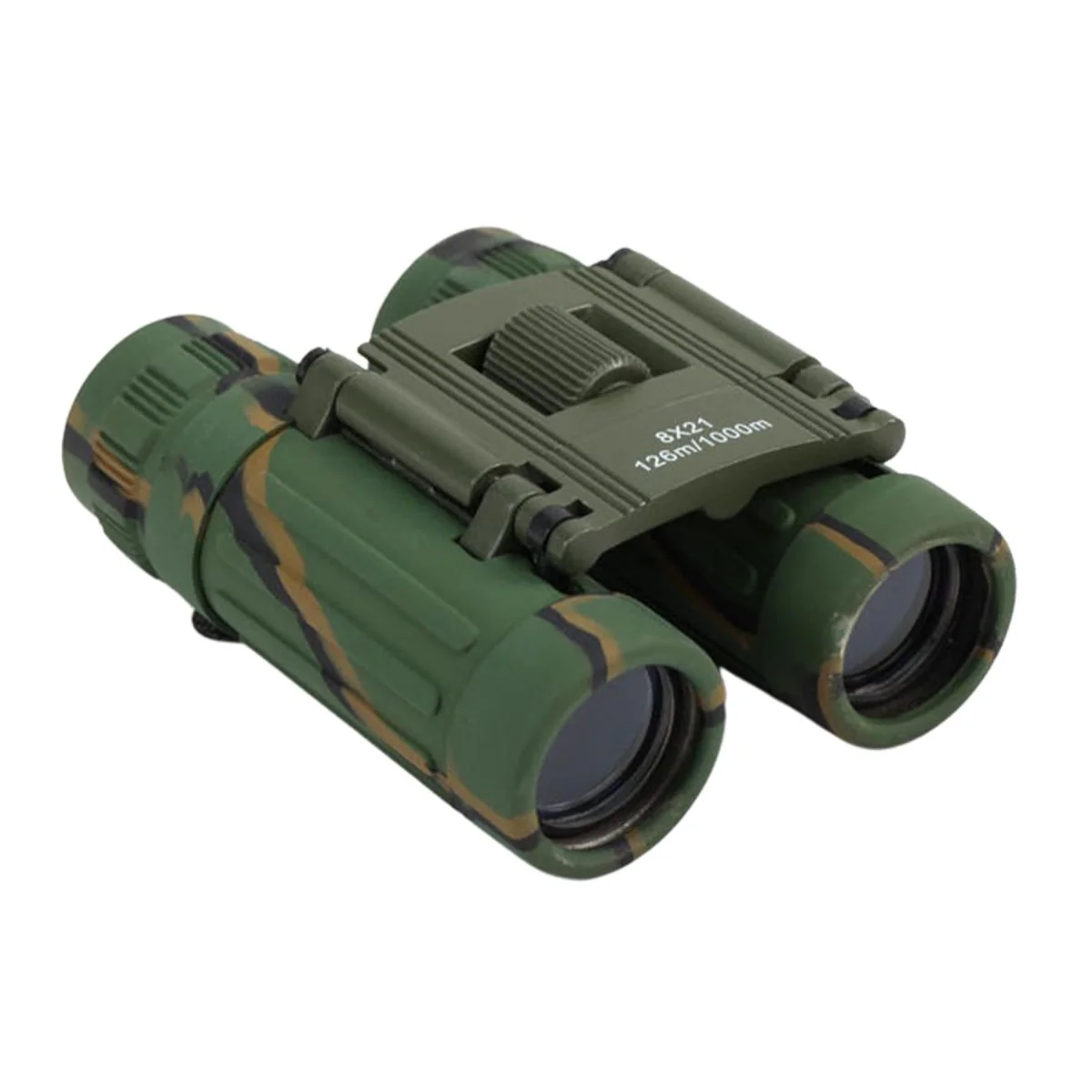 MIL-TEC Collapsible Binoculars 8×21 Vision Field 126M Nylon Bag ingår Camo