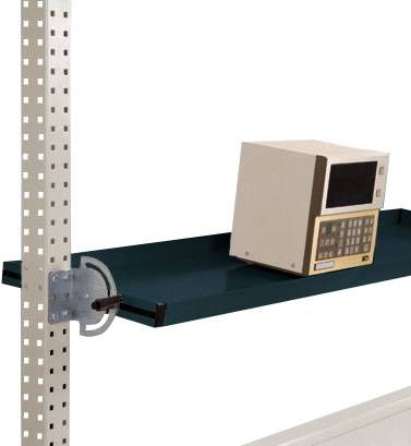 Manuflex AS1712.7016 Lutningsbar hyllkonsol för PACKPOOL packbord, användningsdjup 195 mm. För bordsbredd 1500 mm