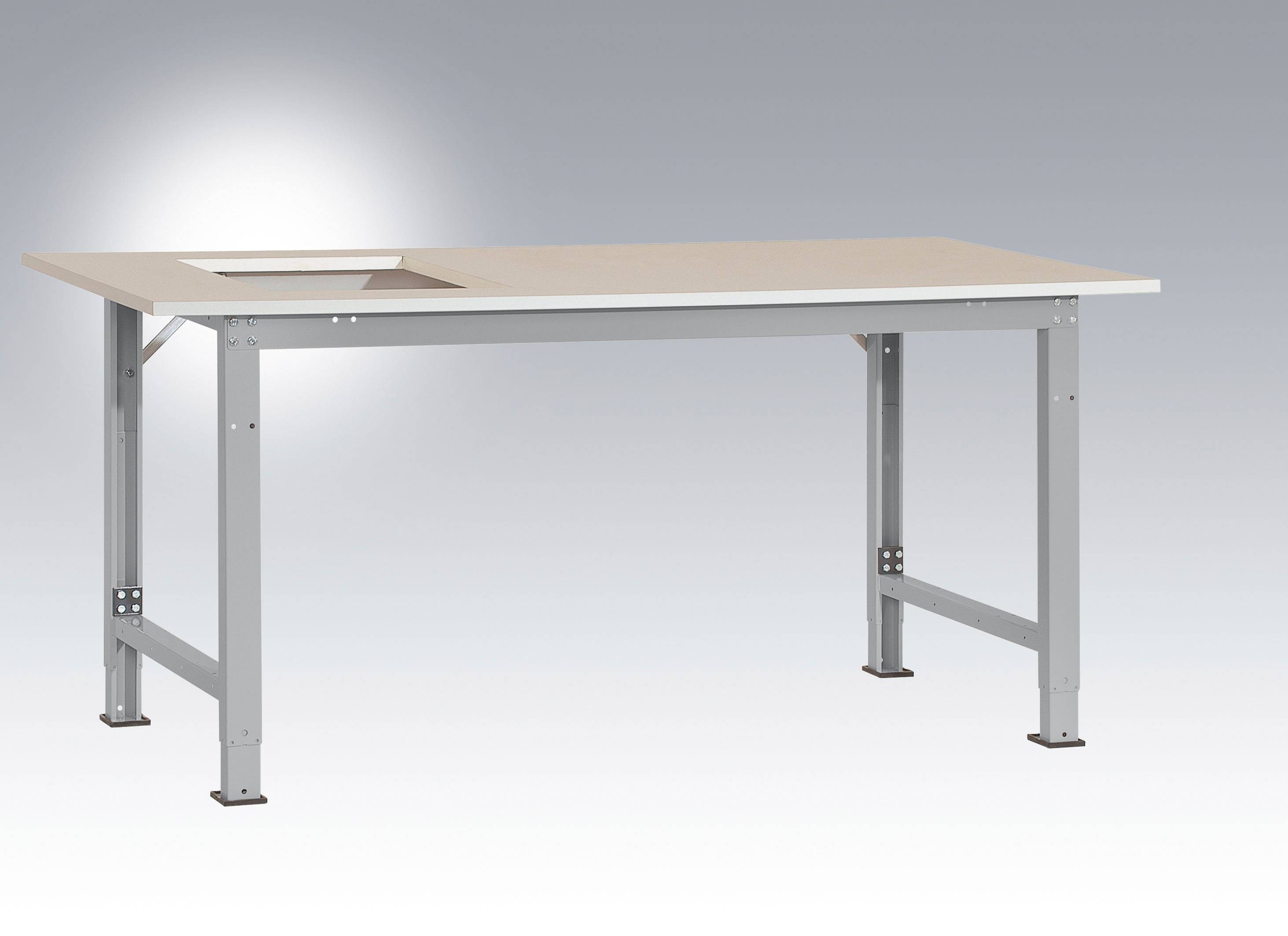Manuflex AS0051.9006 Arbetsbordmöbel Aluminiumsilver