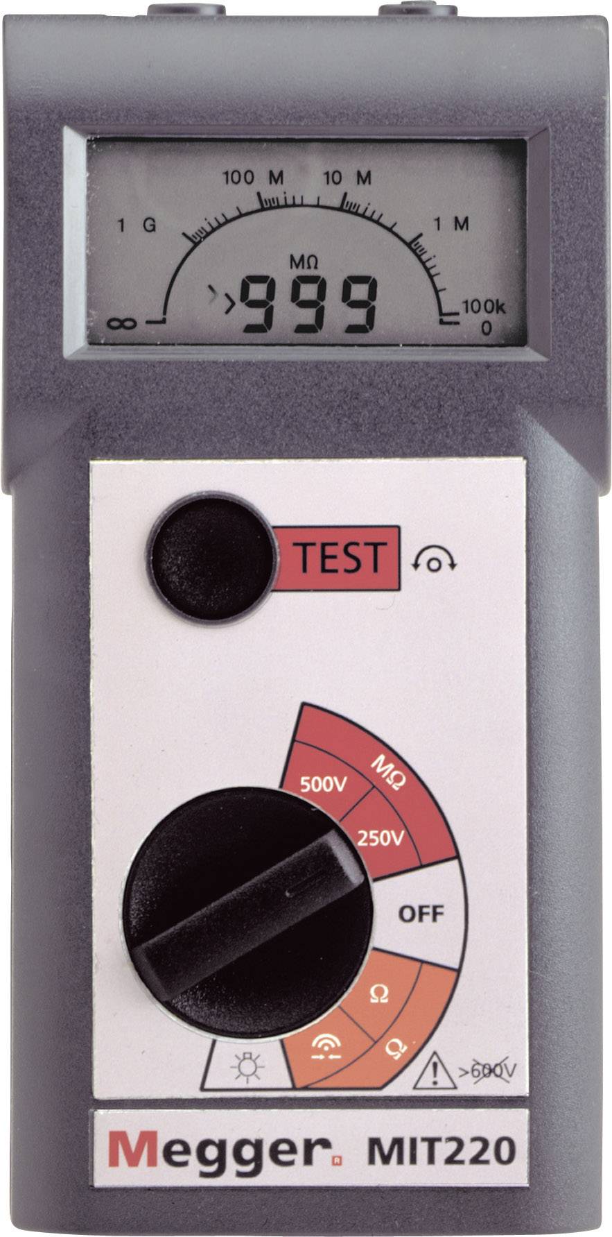 Megger MIT220-EN Isolationsprovare 250 V, 500 V 999 MΩ”,1243.5,8290,verktyg,MIT200-serien är isolerings- och kontinuitetsmätare