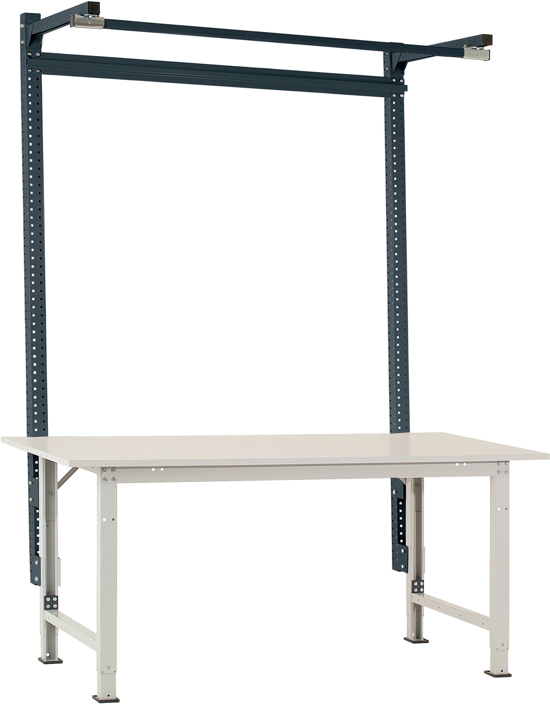 Manuflex AS1603.7016 Påbyggnadsportal med arm i antracit RAL 7016, för PACKPOOL special med bredd på 1500 mm