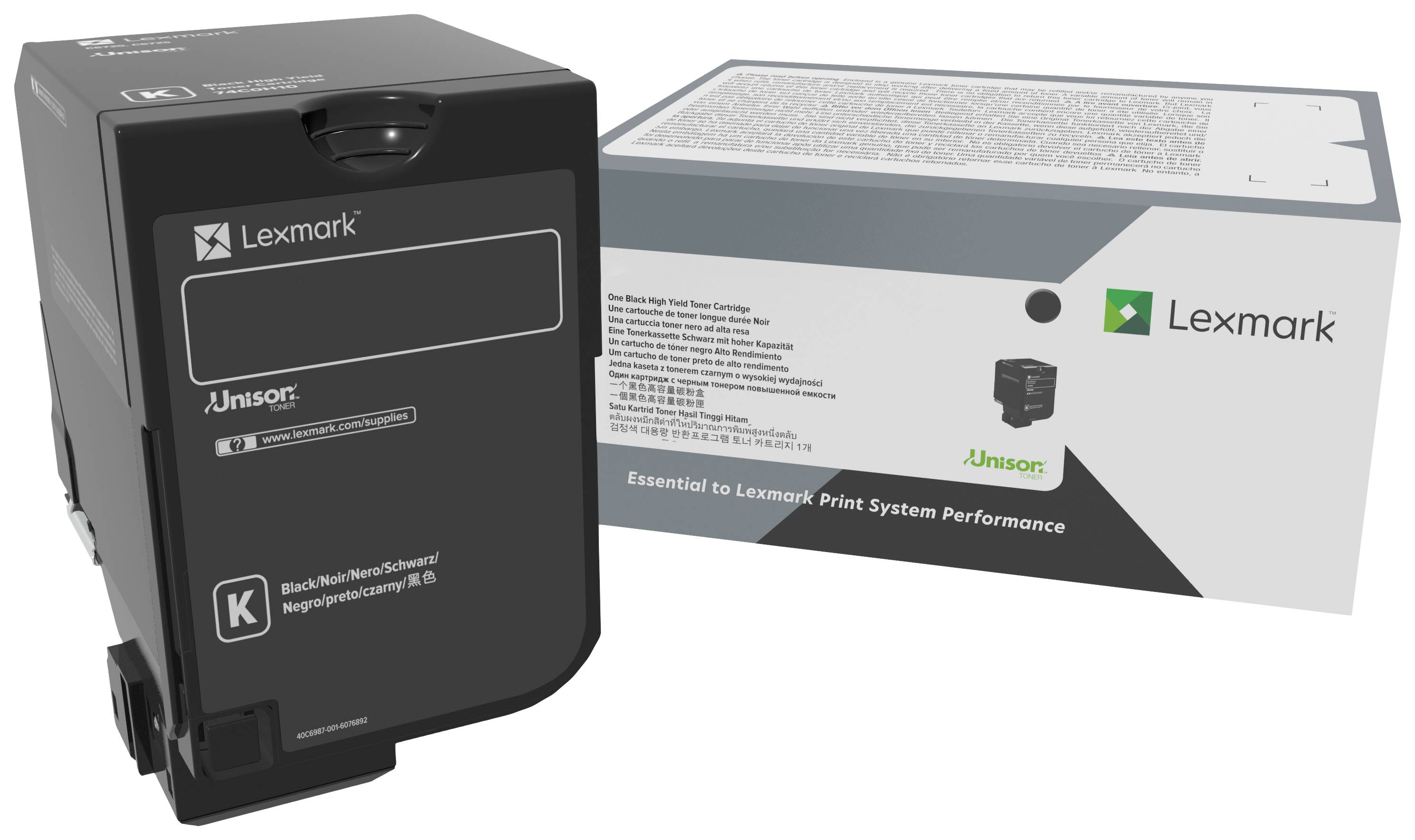 Lexmark Toner CS730, 735, CX730 Original Svart 22000 sidor 71C0H10