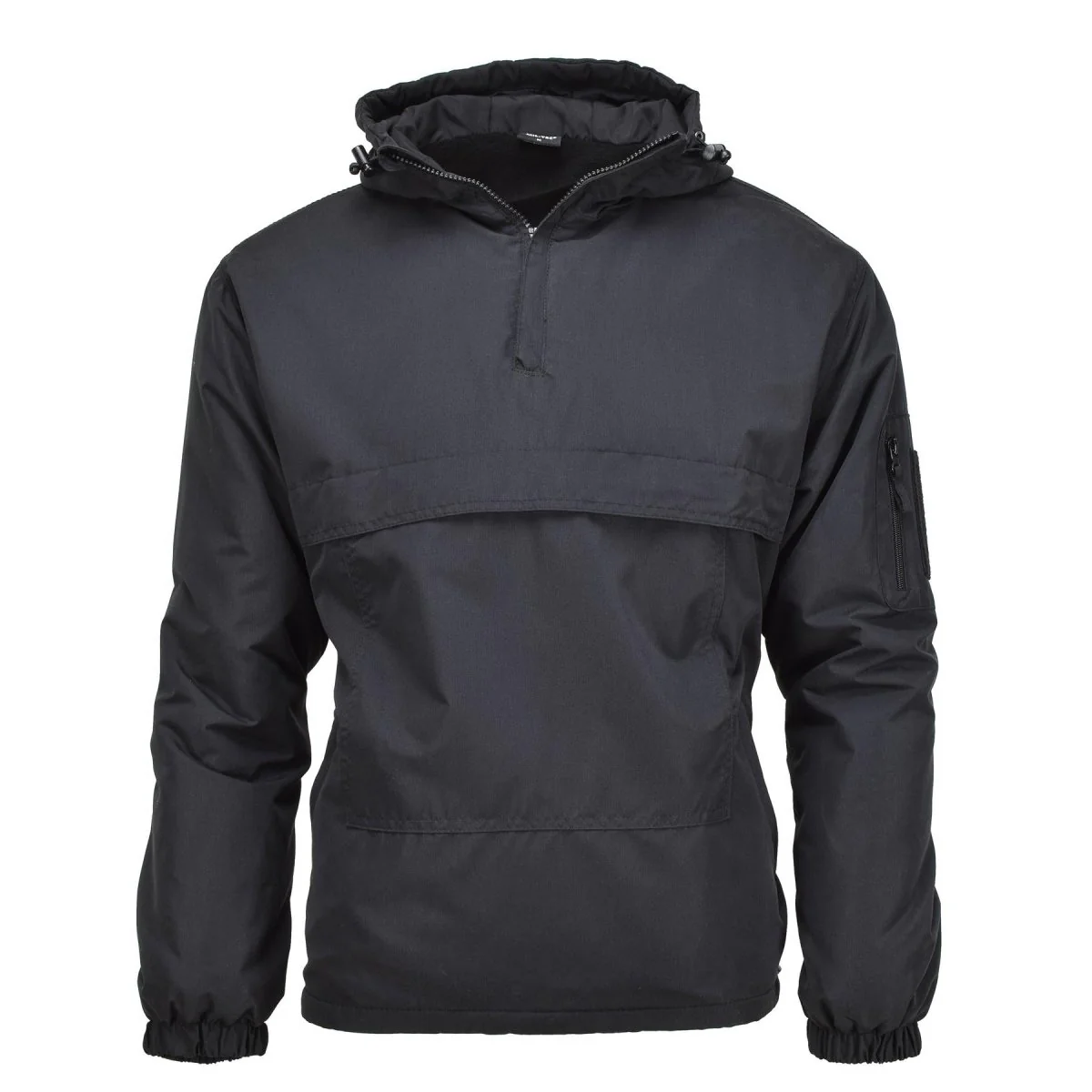 Mil-Tec German Military Jacket Combat Windproof Hooded Fleece Foded Black New