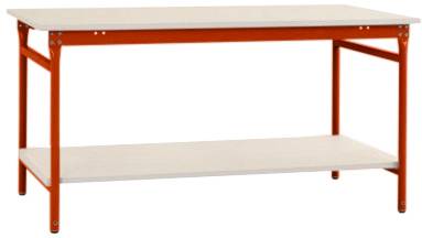 Manuflex TP5211.2001 Arbetsbordmöbel Rödorange (RAL 2001)