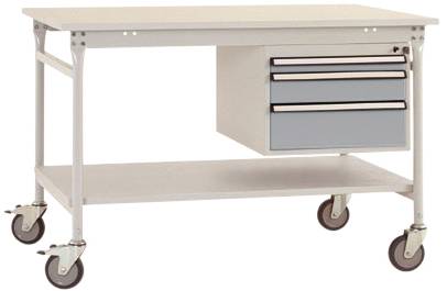 Manuflex BB5361.9006 Arbetsbordmöbel Aluminiumsilver