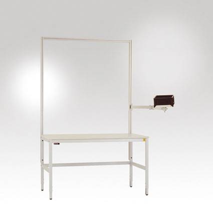 Manuflex LZ8288.9006 ESD ESD-hållare i eurobox med dubbellänk, B x D x H = 305 x 305 x 35 mm