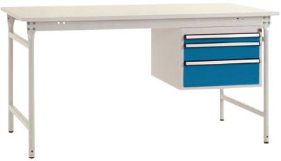 Manuflex BB5261.0002 Arbetsbordmöbel Grå-vit (RAL 7035)