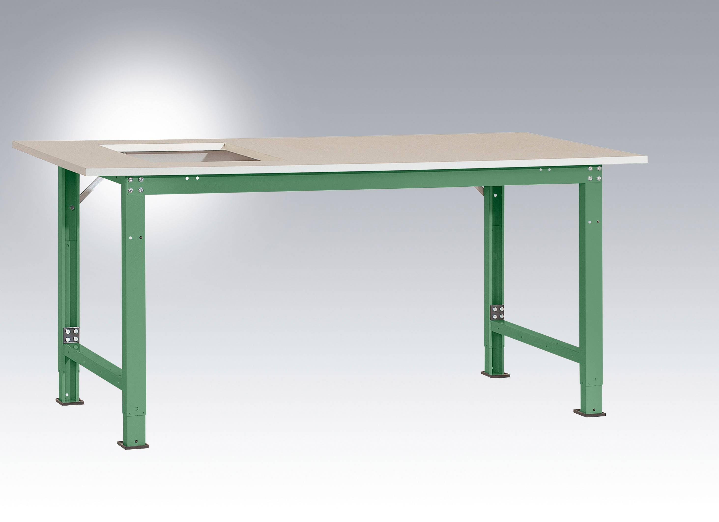 Manuflex AS0051.6011 Arbetsbordmöbel Resedagrön (RAL 6011)