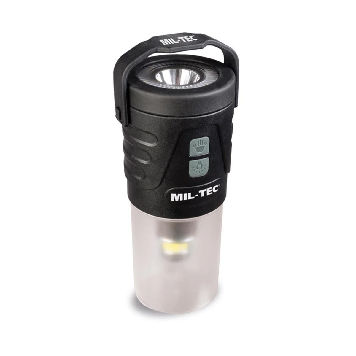 MIL-TEC Uppladdningsbar LED-lykta Camping Ficklampa Outdoor USB-C 410 Lumen