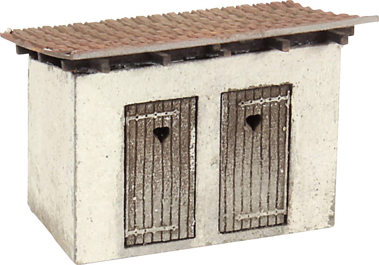 MBZ 14442 N Dubbelt toaletthus Lasercut-byggsats