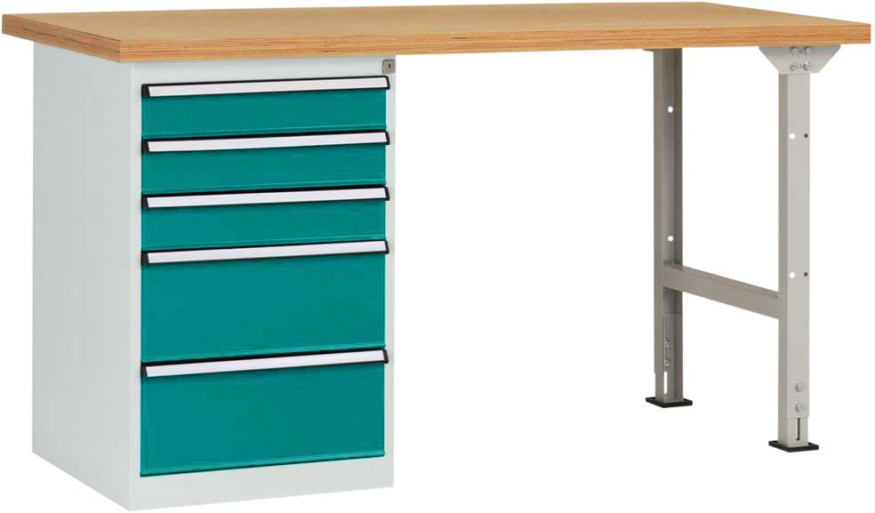 Manuflex WC5114.5021 Arbetsbänksystem Vattenblå