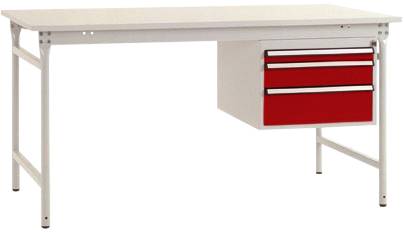 Manuflex BB5261.3003 Arbetsbordmöbel Rubinröd