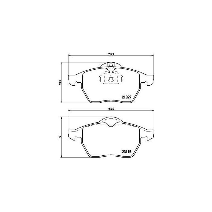 Bromsbelägg Brembo 02-P59022
