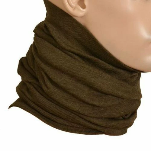 Original Tjeckisk arméduk. Army Issue Tube Scarf Brown Ny 2st Lot