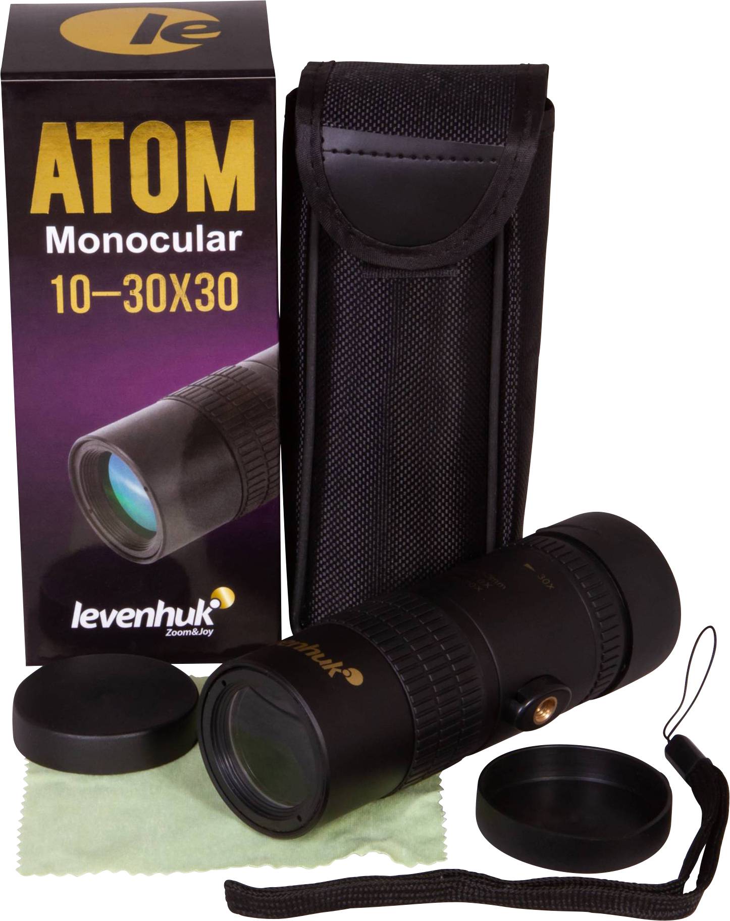 Levenhuk LEVENHUK – Atom 10-30×30 Monocular Monokular 30 x 30 mm Svart