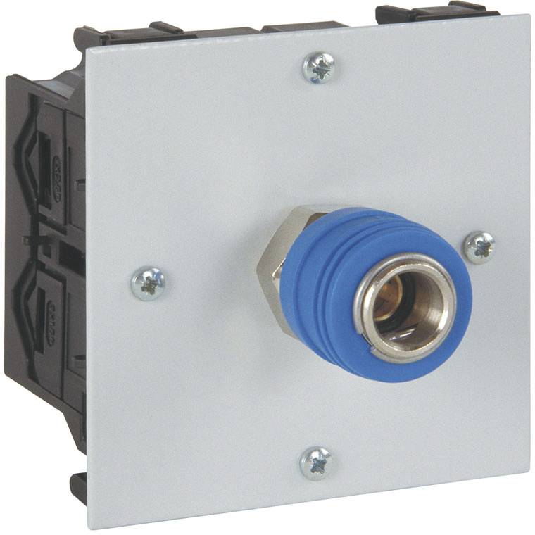 Manuflex ZB0935 Trycklufts-anslutningsdosa färdigmonterad för färdigdragen energikanal, B x D x H = 81 x 52 x 81 mm